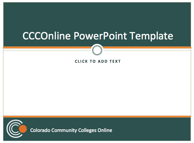 CCCOnline PowerPoint Template